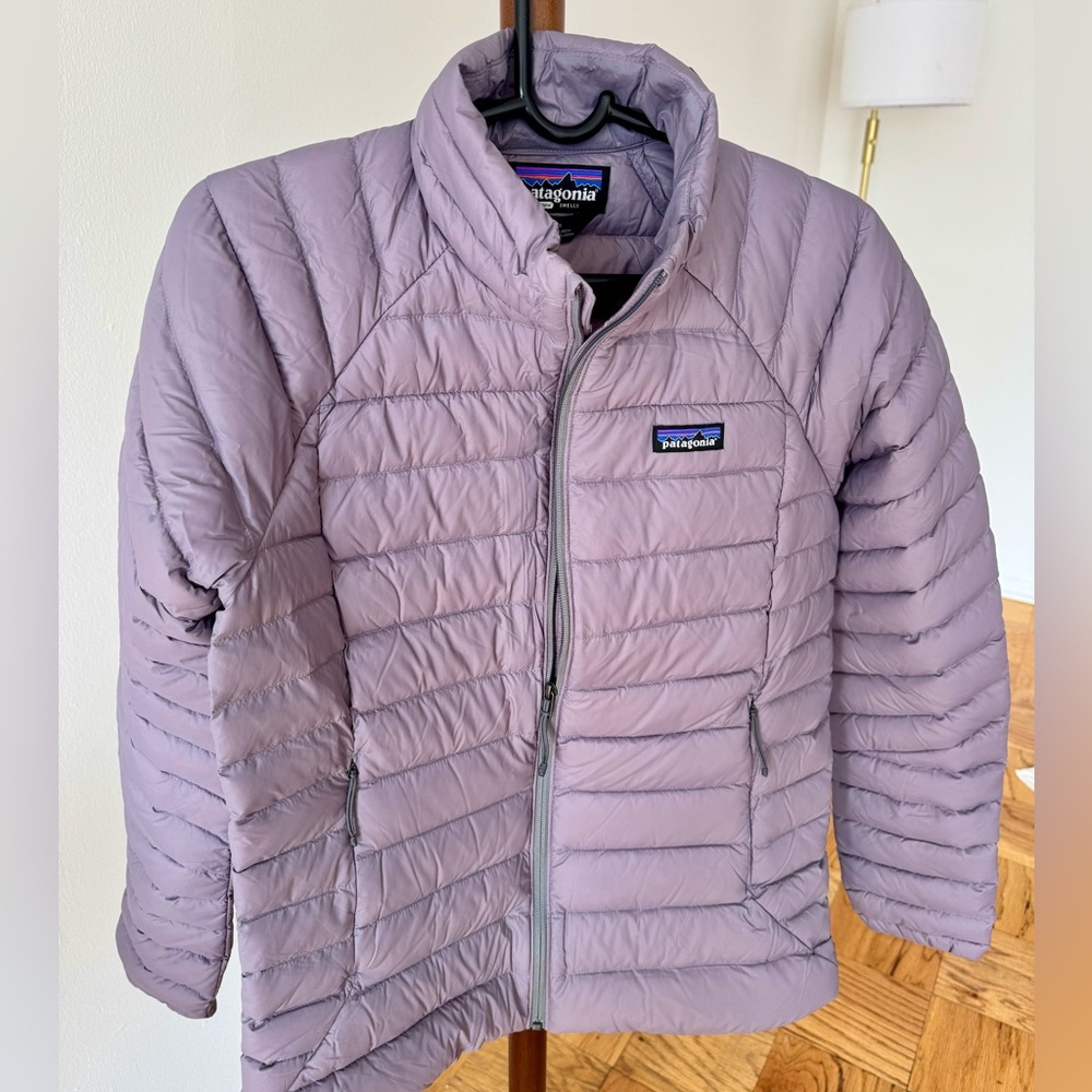 Patagonia Women’s Down Sweater Lightweight Quilted Jacket - Lavender - Picture 7 of 8